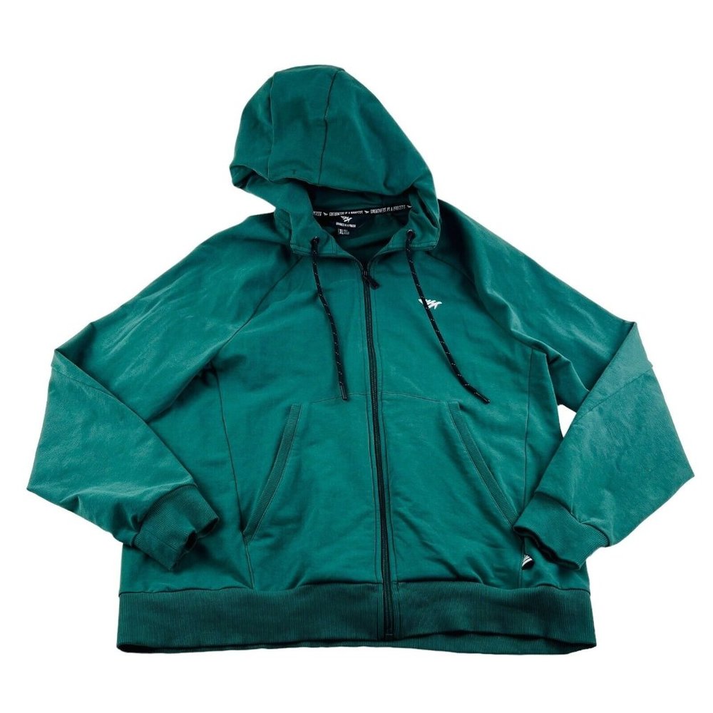 Paper‎ Planes Greatness Is A Process Green Full Zip Hoodie Mens Size XL